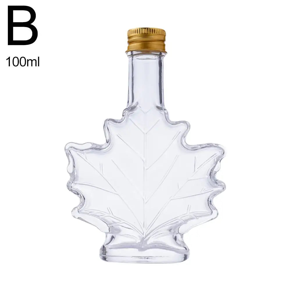 Mini Glass Whisky Leaf Shape Bottles for Liquor Peaceful Pleasures Health and Wellness B