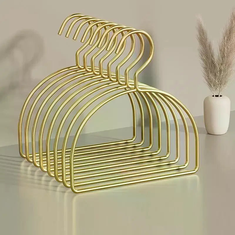 5-Pack Gold Half Round Scarf Hangers | Closet Organizer Scarf Hanger Organizer Peaceful Pleasures Health and Wellness