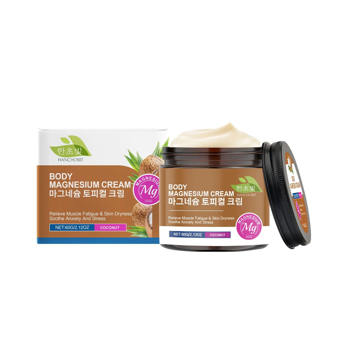Magnesium Energy Care Cream – Coconut Body Moisturizer 60g
