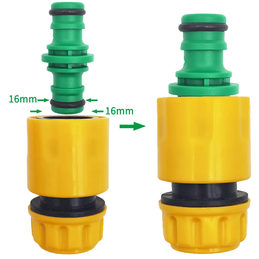 5Pcs Quick Drip Irrigation Watering System for Greenhous Joiner Repair Connector Coupling 1/2'' Garden Hose Tubing Fitting Pipe Peaceful Pleasures Health and Wellness