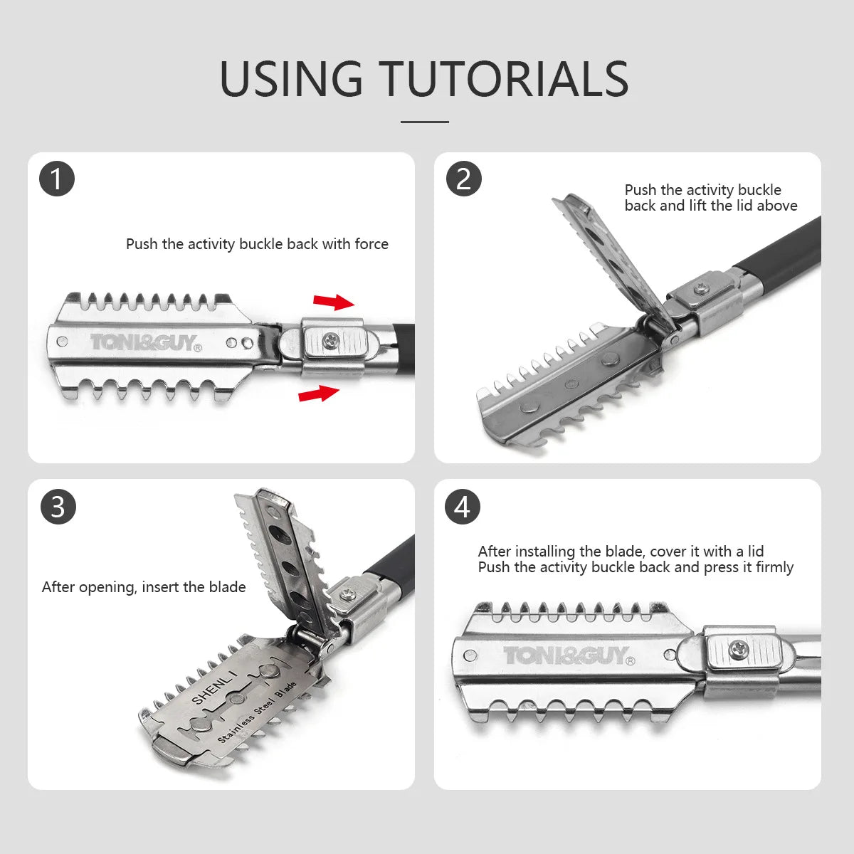 Barbershop Haircutting Double-Edge Razor Barber Stainless Steel Cutting Thinning Hair Shaver Pro Barber Styling Tool Accessories Peaceful Pleasures Health and Wellness