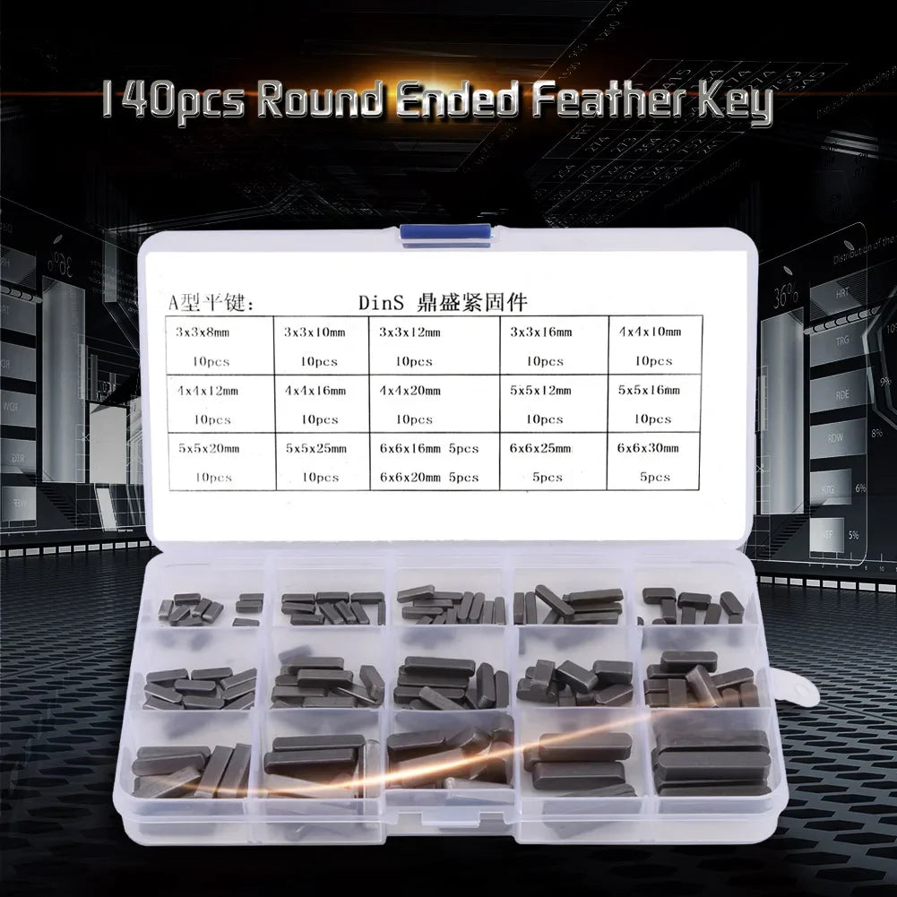Round Ended Key Parallel Drive Shaft Keys Tools