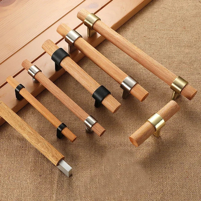 Wood Cabinet Handles & Drawer Knobs | 128mm & 160mm