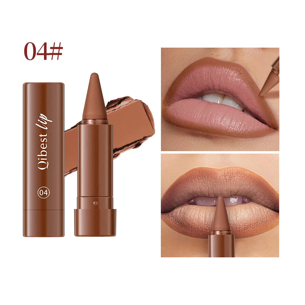 Tapered Gradient Lip Liner Matte Nude Brown Velvet Lipstick Waterproof Non Sticky Contouring Tint Lipliner Crayon Lip Makeup Peaceful Pleasures Health and Wellness 04