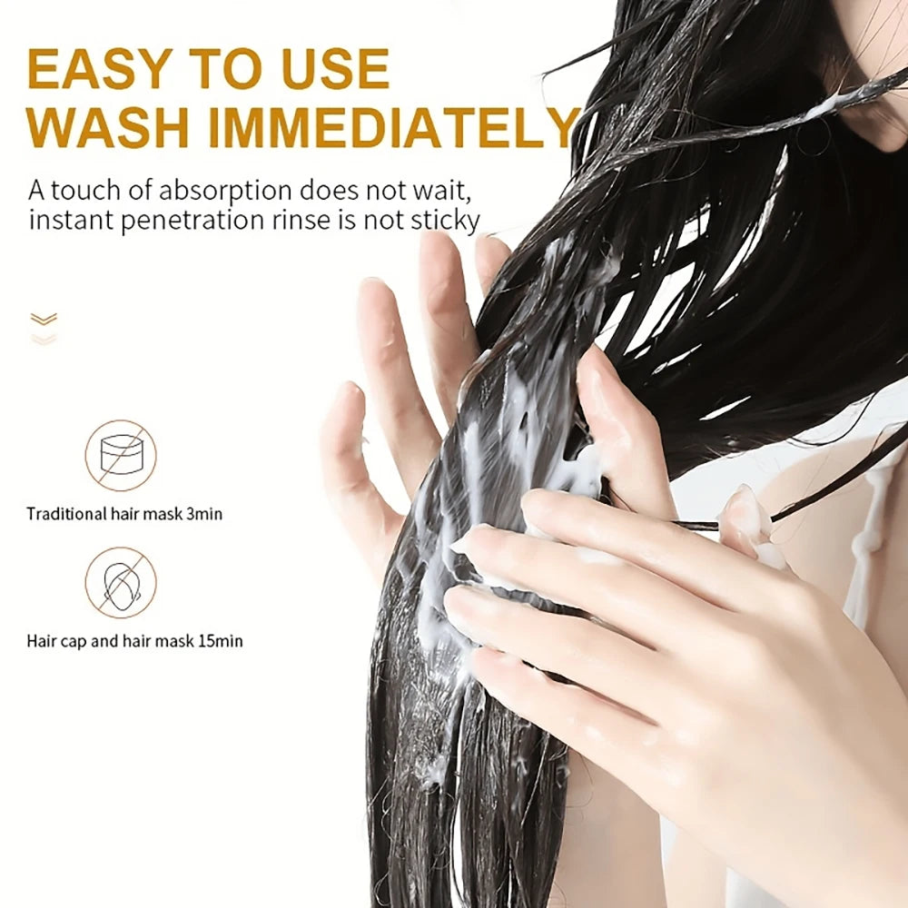Keratin Collagen Hair Mask – Straightening & Deep Repair Treatment Hair Care Peaceful Pleasures Health and Wellness