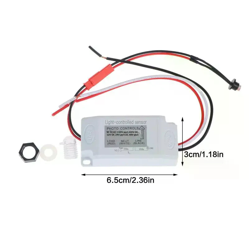 Outdoor Dusk to Dawn Photoelectric Sensor Switch | Rainproof Light Sensor Switch Peaceful Pleasures Health and Wellness
