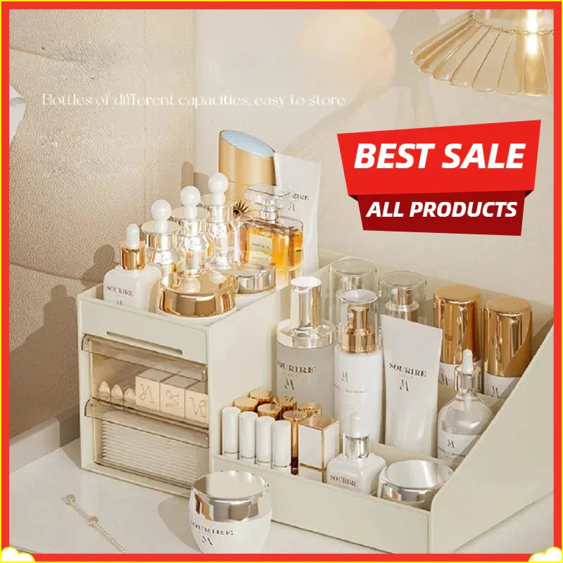 Clear Drawer Makeup Organizer – Cosmetic & Skincare Storage Box
