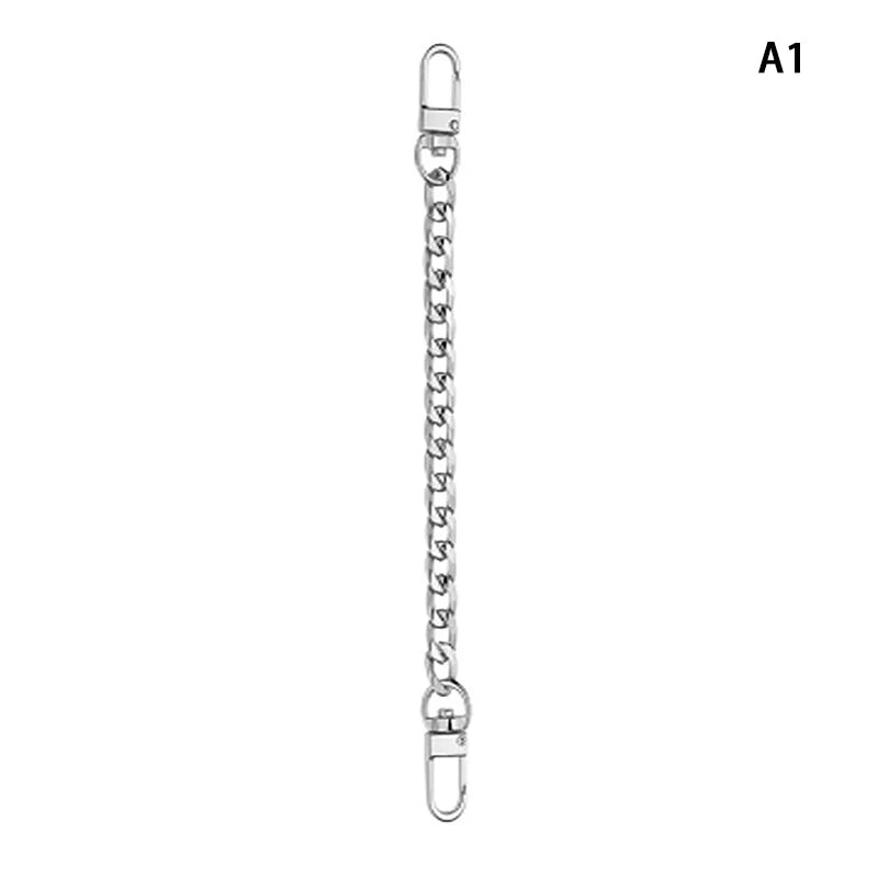 20cm Metal Chain Bag Strap Extension – Gold, Silver & Black