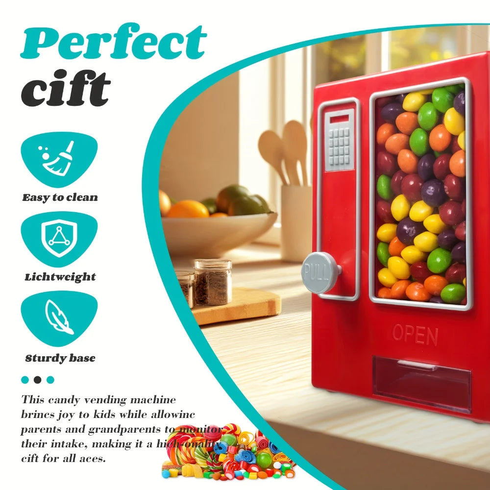 Creativity MM Bean Chocolate Bean Rainbow Candy Machine Mini Bean Machine M Bean Storage Can Children's Ornament Practical Toys Peaceful Pleasures Health and Wellness