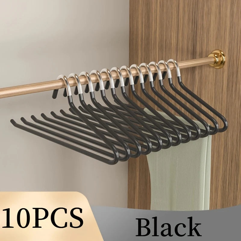 Open-Ended Pants Hangers | Space-Saving Trouser Rack 5/10 Pack