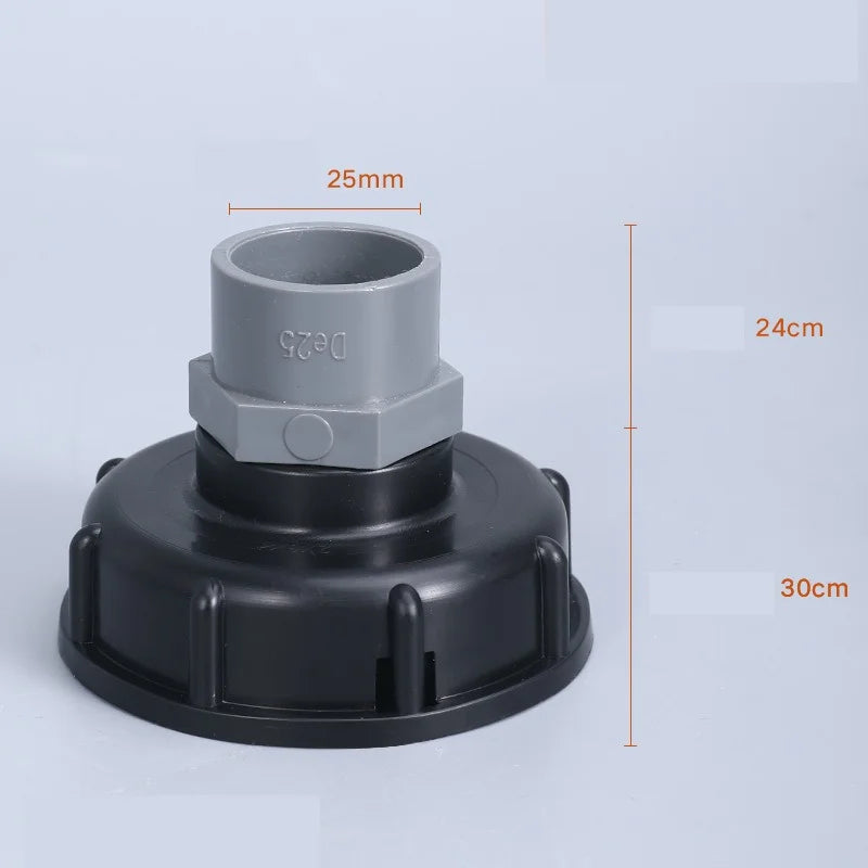PVC Ball Valve Conversion Joint – IBC Ton Drum Hose Fitting