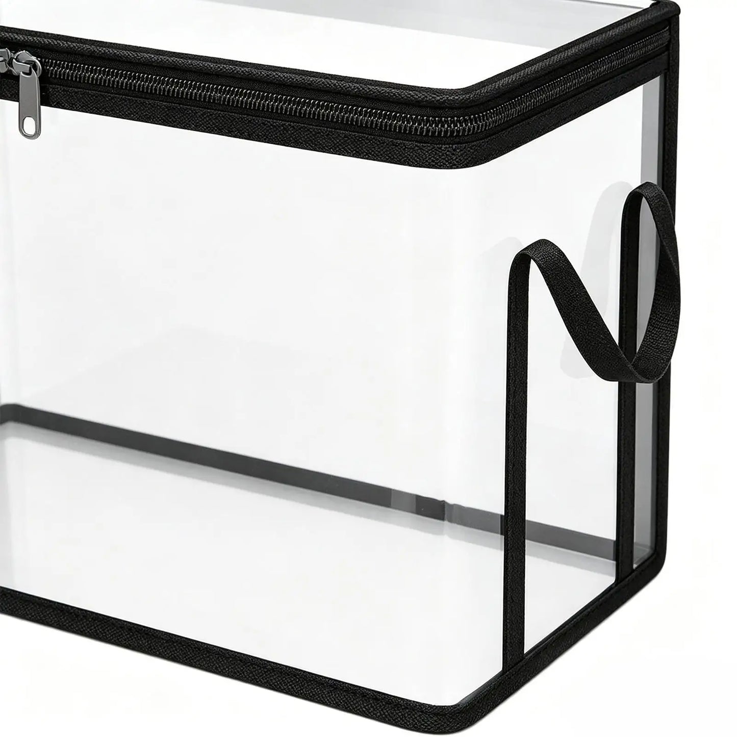 Clear Stackable PVC Storage Bins | 2-Pack Organizer Boxes