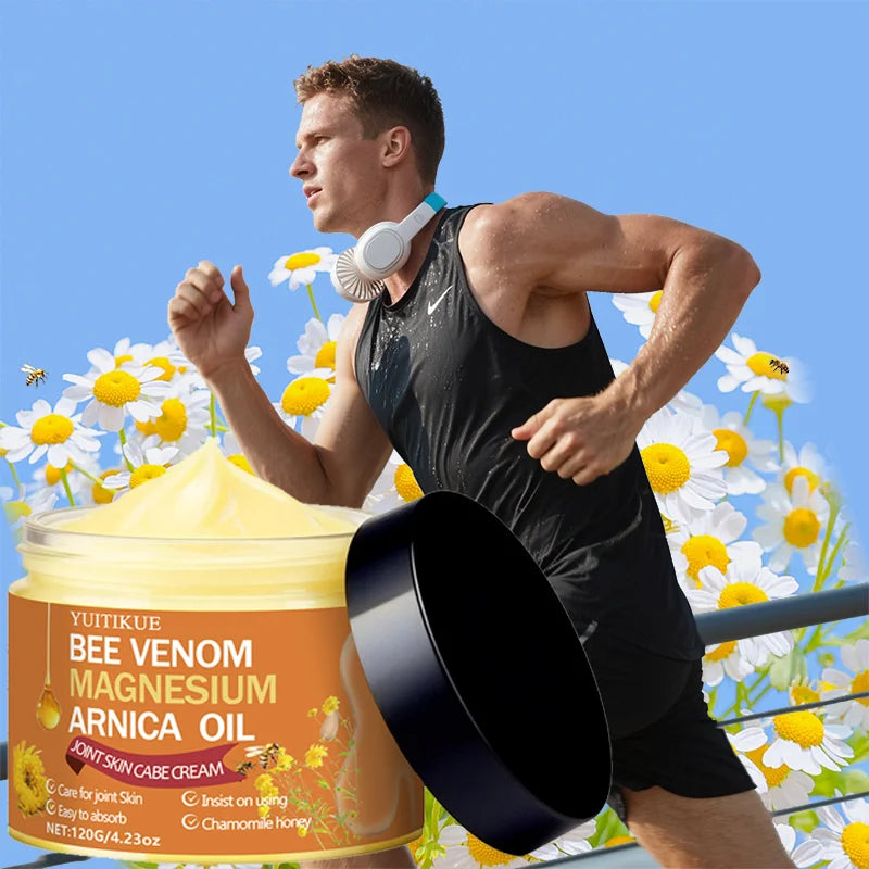 Bee Venom Magnesium Arnica Joint Cream – 120g | YUITIKUE Joint Moisturizing Cream Peaceful Pleasures Health and Wellness Default Title