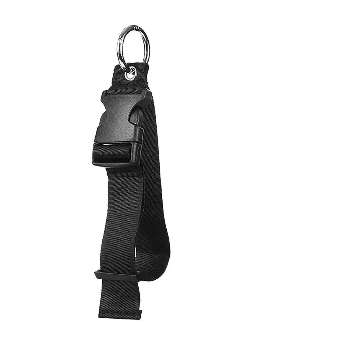 Travel Suitcase Portable Travel Strap Outdoor Lanyard Luggage Bag Anti-theft Hook Packing Strap Attachment Device Peaceful Pleasures Health and Wellness Black