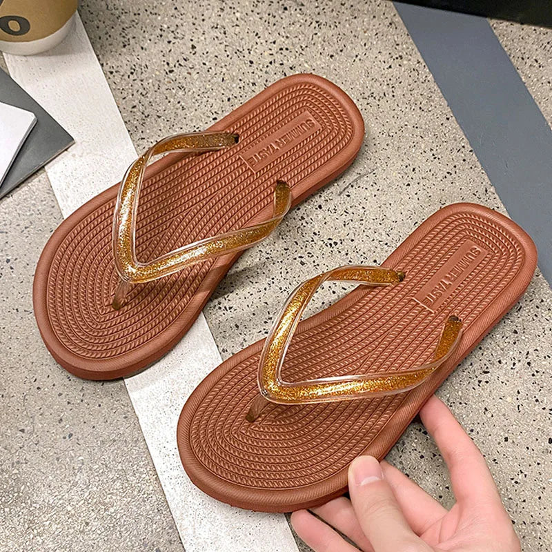 Women's Anti-Slip Flip Flop Slippers – Beach, Bath & Indoor