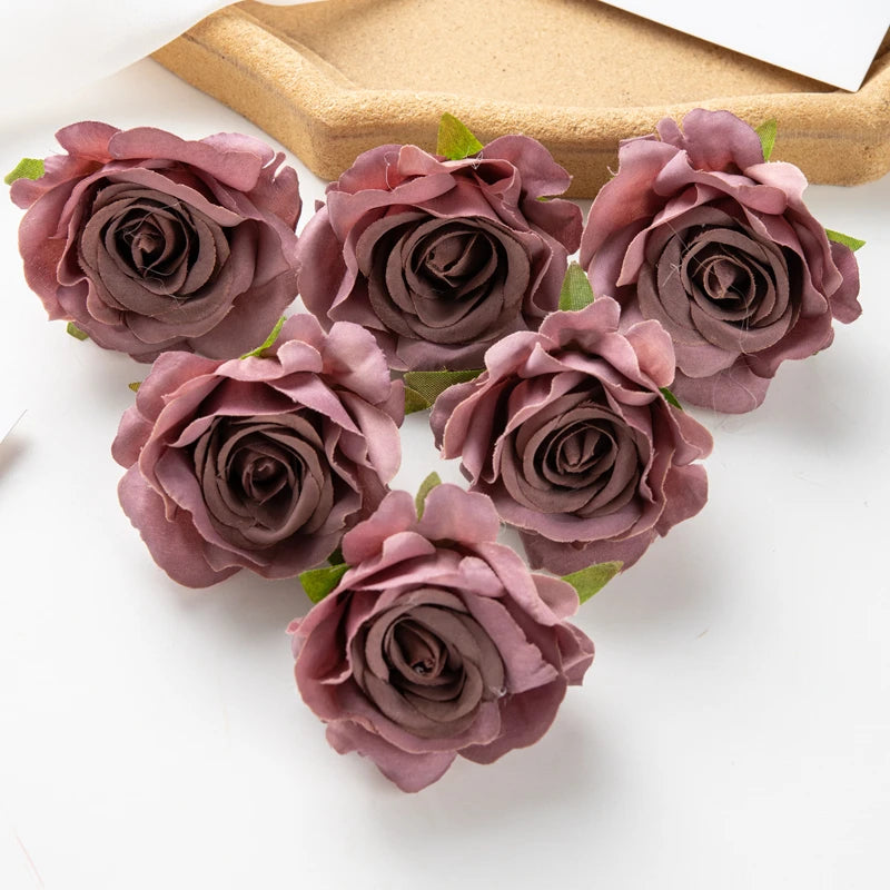 Artificial Silk Rose Heads 30/100pcs – Wedding & Party Decor