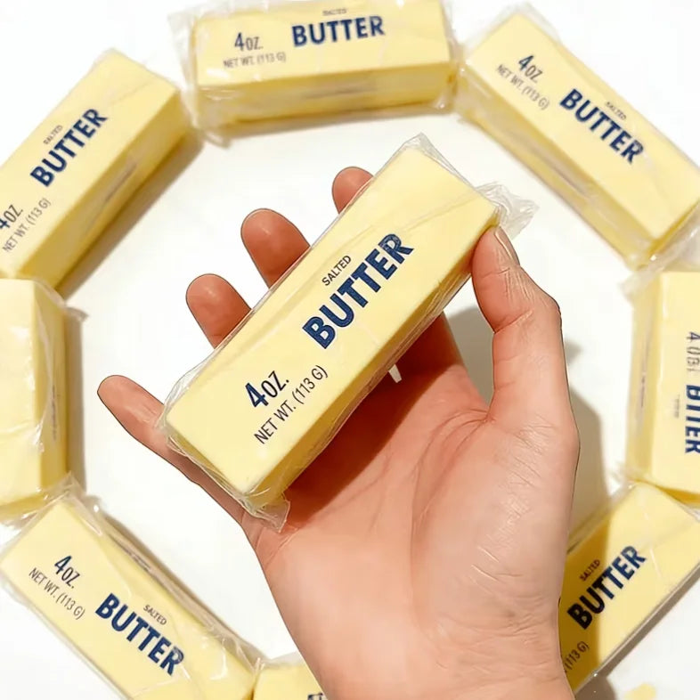 Super Soft Butter Squishy Stick Slow Rebound Wet Pinch Toys Decompress Simulation Butter Strips Portable Office Relaxation Toys Peaceful Pleasures Health and Wellness