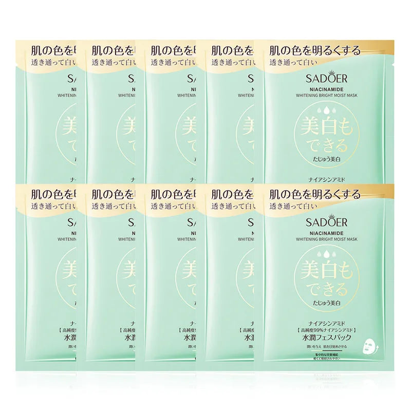 SADOER Nicotinamide Face Mask – Brightening & Hydrating