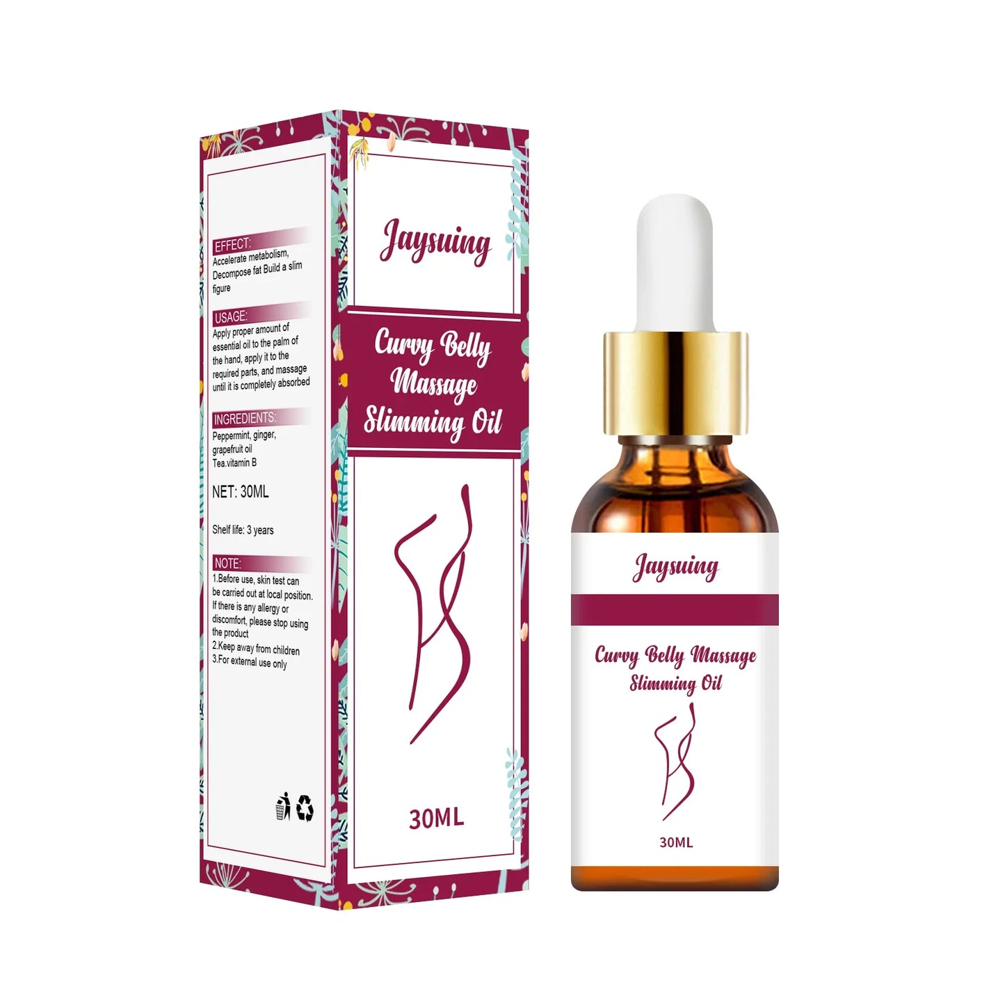 Slimming Body Oil – Anti-Cellulite Firming Massage Oil 30ml
