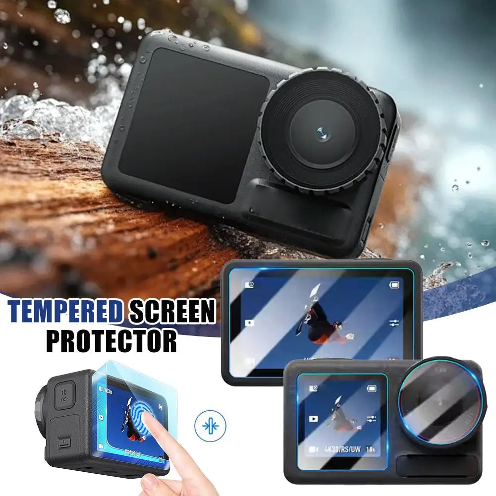 for DJI Action 6 Screen Empered Film DJI Osmo Action 6 Glass Film Curved Edge Film Sports Camera Accessories Peaceful Pleasures Health and Wellness