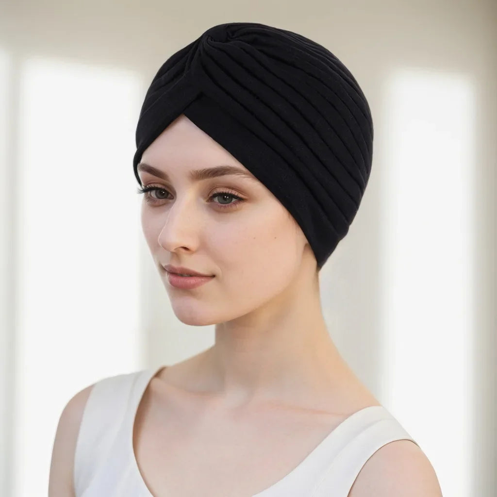 Velvet Turban Head Wrap Scarf for Women – All-Season Headwear Turban Head Wrap Peaceful Pleasures Health and Wellness
