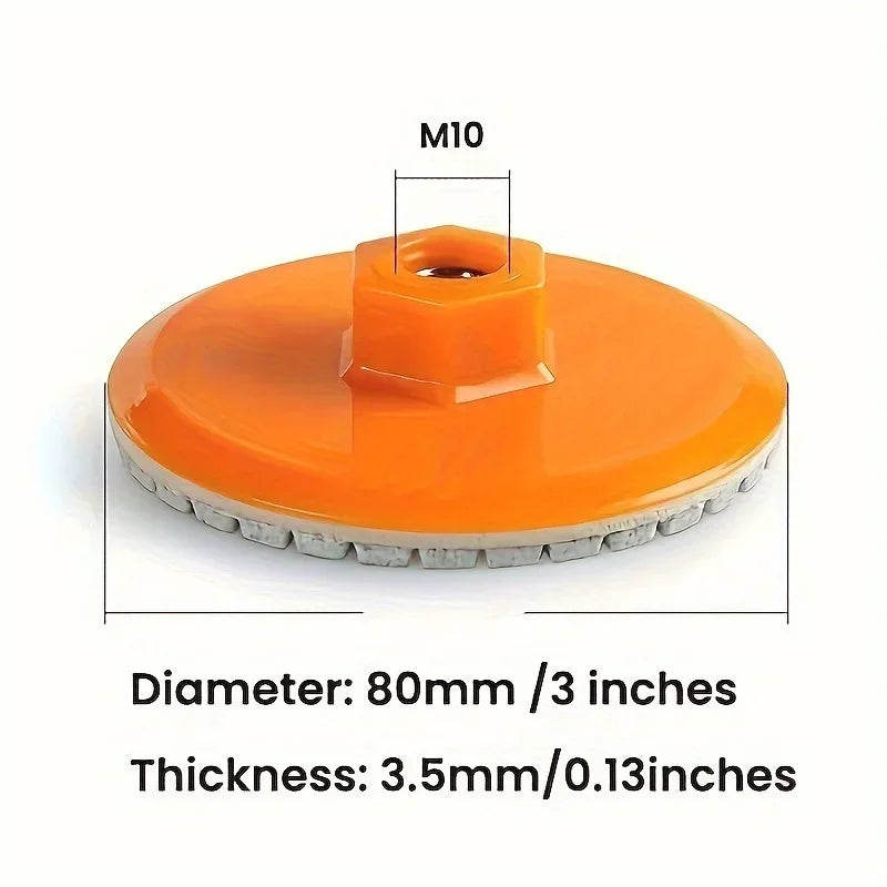 80mm Diamond Polishing Pads – Marble, Granite & Concrete (3 Pack) Peaceful Pleasures Health and Wellness