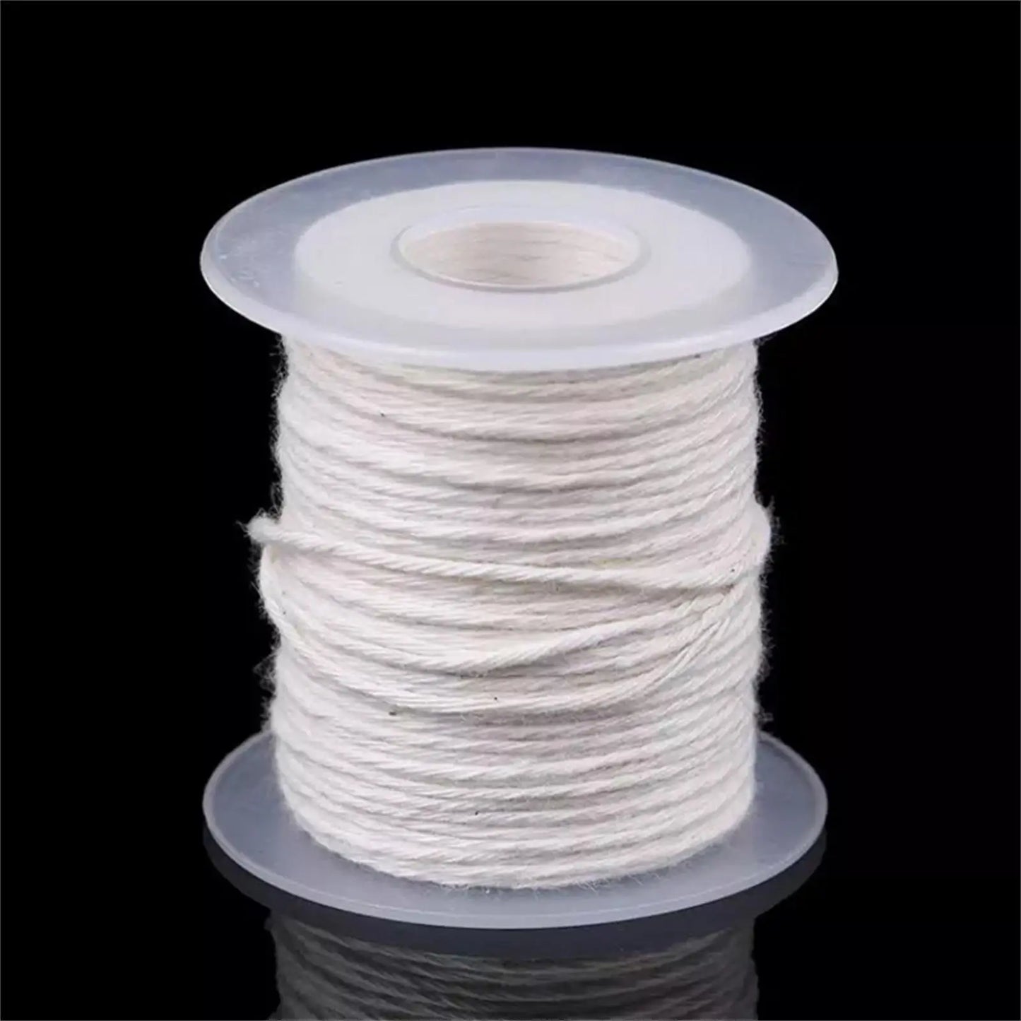 Pre-Waxed Cotton Candle Wick Spool 61m | DIY Soy Wax Candle Making