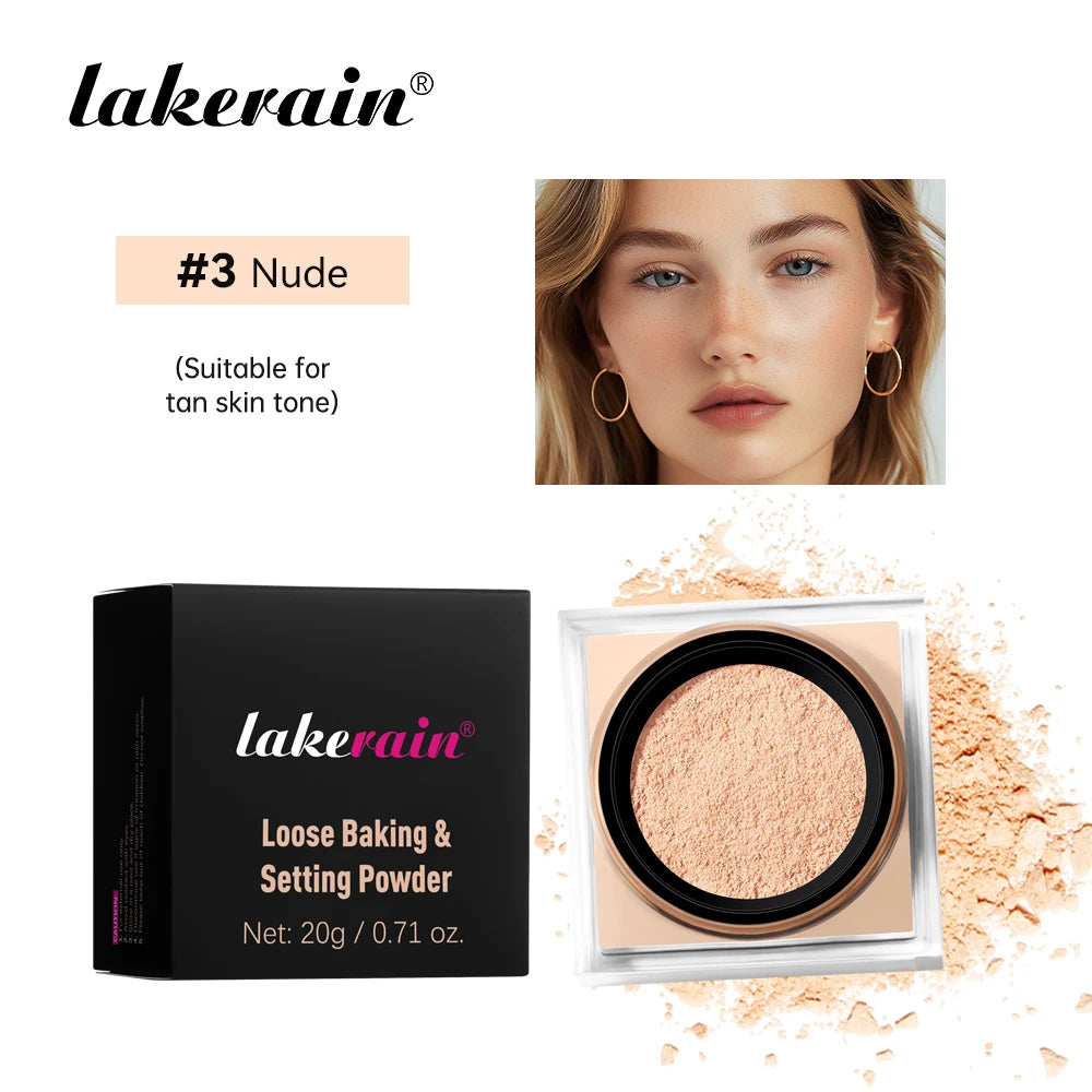 Loose Baking&Setting Powder Long Lasting Oil Control Natural Face Matte Waterproof BrighTening Loose Powder Makeup Cosmetics Peaceful Pleasures Health and Wellness 3