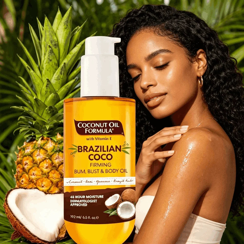 Organic Coconut Oil & Vanilla Body Oil 192ml – Deep Moisturizer