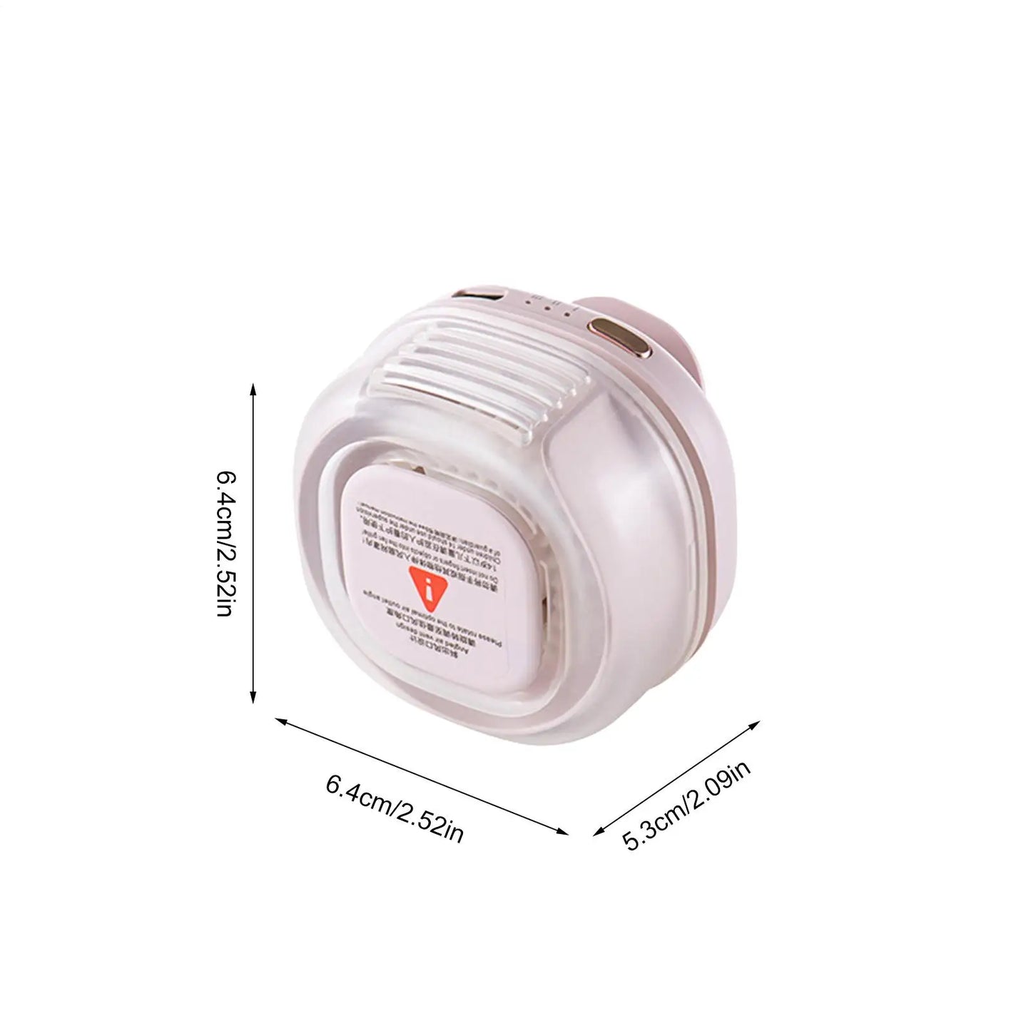 Portable Waist Fan Mini Rechargeable 3-Speed 1000mAh Clip On Hands-Free Fan For Home Indoor Office Dorm Desk Outdoor Camping Peaceful Pleasures Health and Wellness