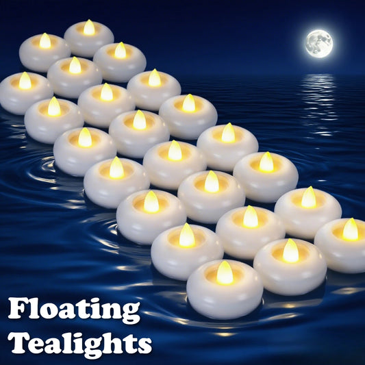 Waterproof Led Floating Tealights Candles Battery Operated Flickering Flameless Tea Light for Cylinder Vases Centerpieces Weddin Peaceful Pleasures Health and Wellness