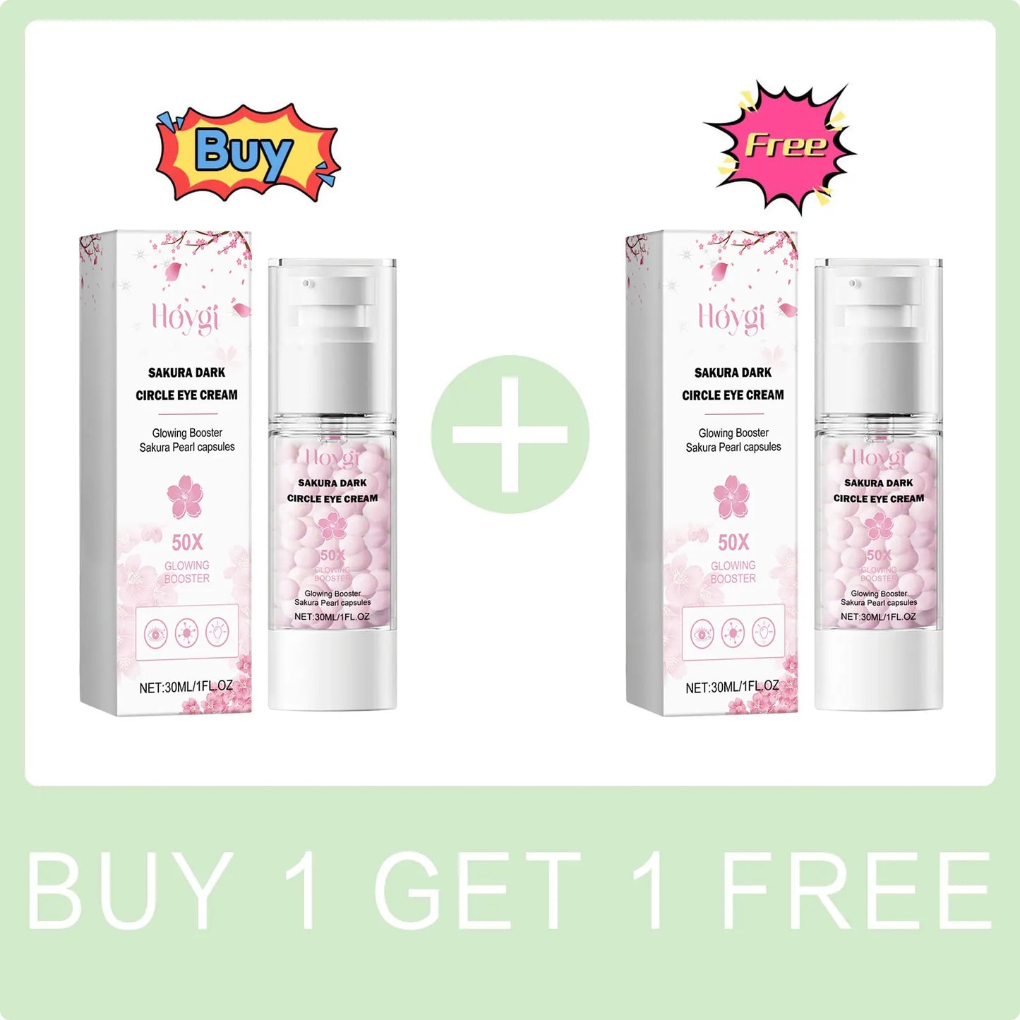 Sakura Eye Cream Anti Dark Circles Remove Eye Bag Fade Fine Lines Against Puffiness Firming Brightening Moisturizing Eye Serum Peaceful Pleasures Health and Wellness Buy 1 Get 1 Free