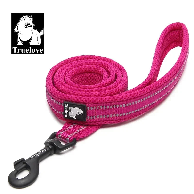 Truelove Soft Pet Leash Reflective Nylon Mesh Padded Puppy Large Dog or Cat Walking Training 11 Color 200cm TLL2112 Dropshipping Peaceful Pleasures Health and Wellness fuchsia L 2.5cmX200cm Russian Federation