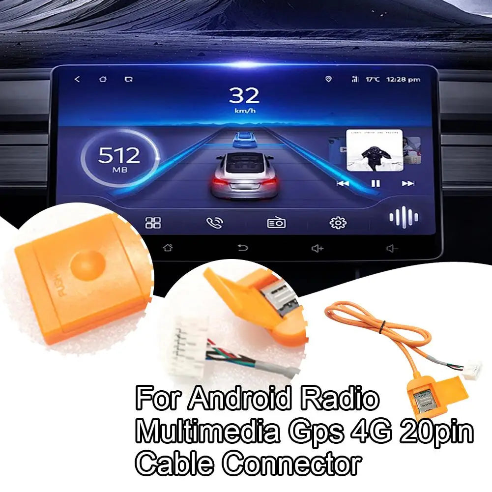 Sim Card Slot Adapter For Android Radio Multimedia Gps 4G 20pin Cable Connector Car Accsesories Wires Replancement Part Peaceful Pleasures Health and Wellness