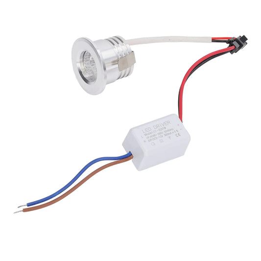 Mini Recessed Spotlight Resistant 3W Heat Dissipation Mini LED Recessed Spotlight for Shopping Mall for Display Cabinet Peaceful Pleasures Health and Wellness 4000K