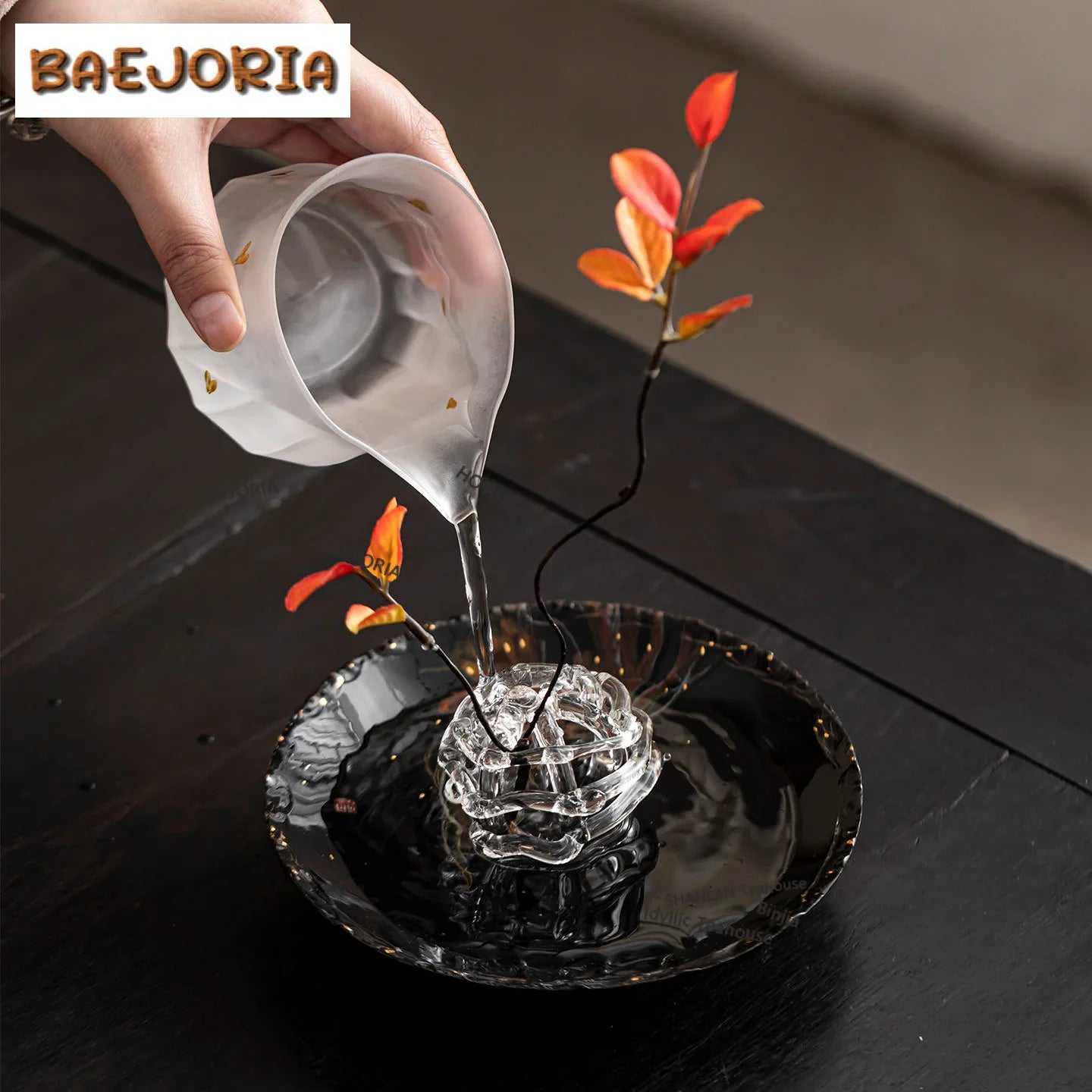 BAEJORIA Glass Ball Vase | Hydroponics Flower Pot & Tea Decor