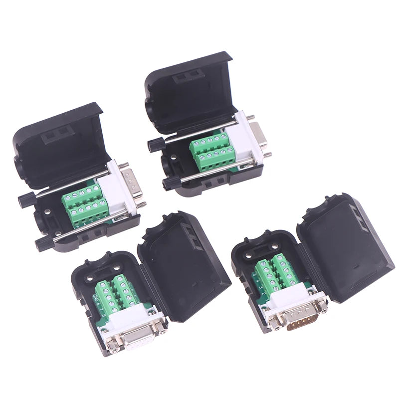 DB9 Serial Adapter RS232/485/422 Connector Male Female 9 Pin Breakout Terminal COM Connector 21-24 AWG Wire Solderless Peaceful Pleasures Health and Wellness