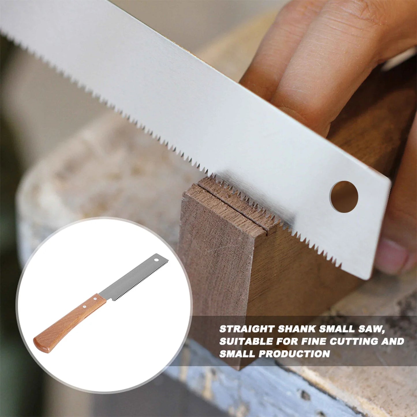 New Japanese Style Hand Saw Single Sided Wooden Handle Accurate Household Woodworking Flush Cutting Trim Tool 12in Wood Hand Saw Peaceful Pleasures Health and Wellness