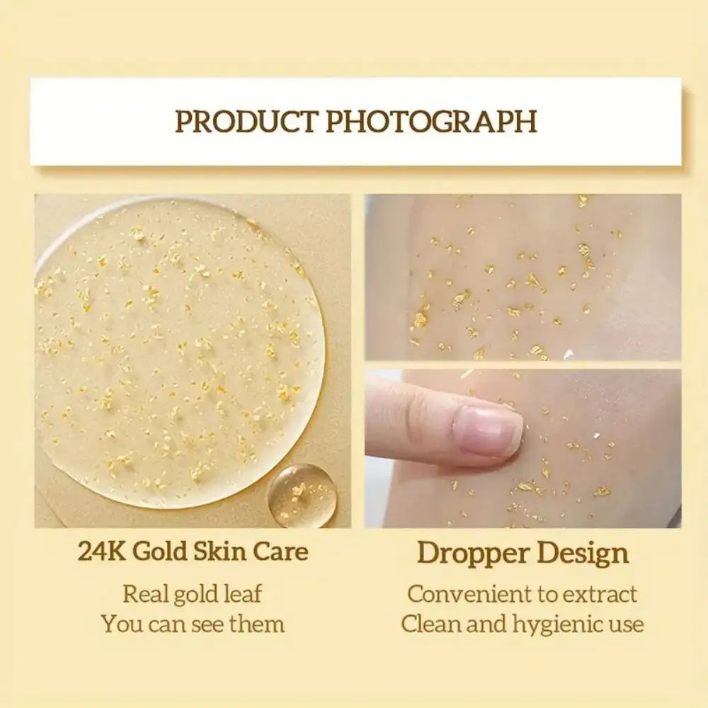 24K Gold Anti-Aging Collagen Face Serum – Lift & Nourish Gold Face Serum Peaceful Pleasures Health and Wellness