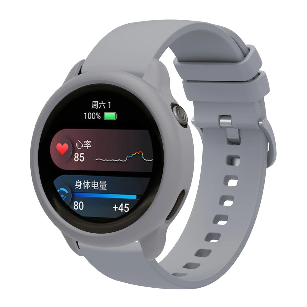 1X Soft Silicone Case For Garmin Vivoactive 6 Active6 Smartwatch Protective Skin Shell Protector Cover Bumper Guard Frame Peaceful Pleasures Health and Wellness