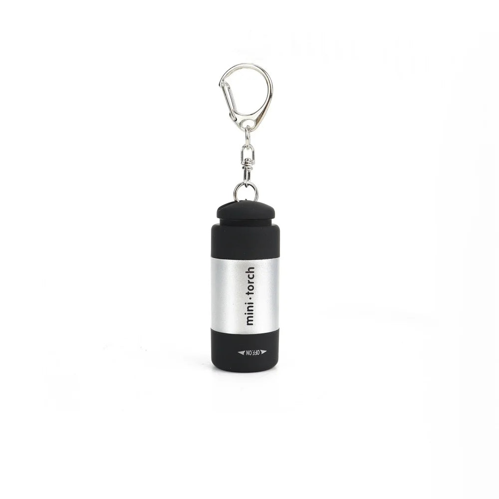 Mini USB Rechargeable LED Flashlight Keychain Waterproof Portable Small Flashlight for Outdoor Camping Hiking Emergency Home Use Peaceful Pleasures Health and Wellness Silver