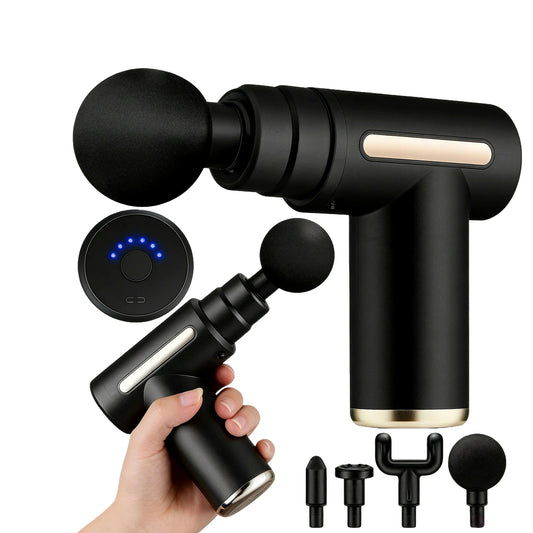 Portable Mini Massage Gun USB Rechargeable Lightweight Electric Muscle Relaxation Device for Home Body Massage 4 Colors Optional Peaceful Pleasures Health and Wellness