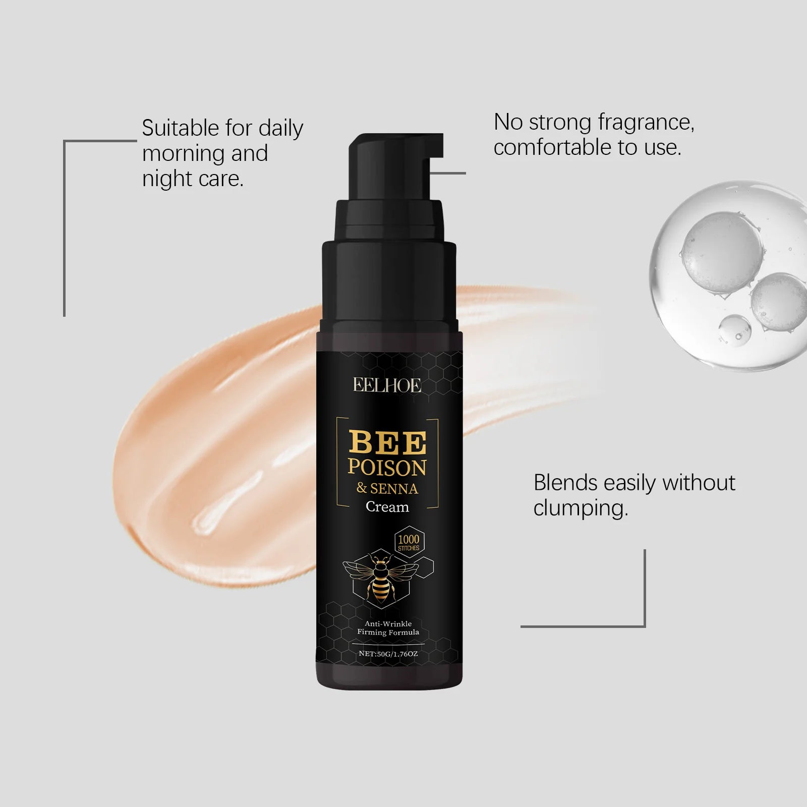 Bee Venom Face Cream – Anti-Wrinkle Firming Moisturizer Anti-Aging Face Cream Peaceful Pleasures Health and Wellness