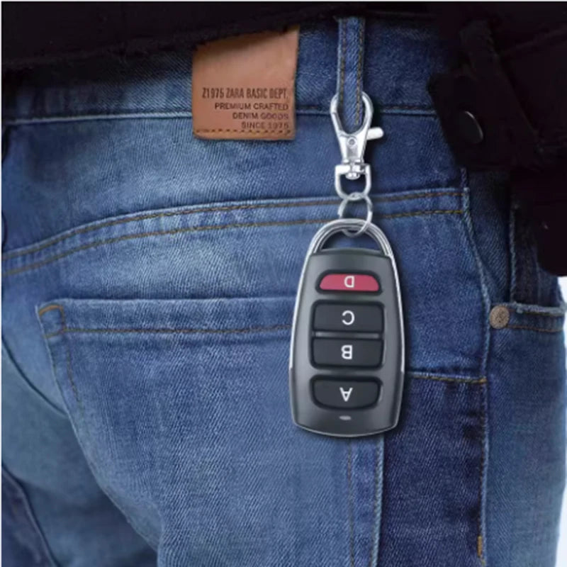 433MHz 4-key Copy Remote Control for Garage Door Access Control Door Barrier Gate Remote Wireless Control Intelligent Control Peaceful Pleasures Health and Wellness