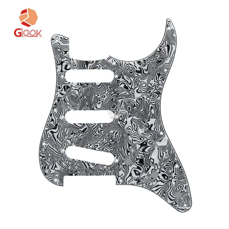 11 Nail Electric Guitar Guard ST SQ Panel Hole Single SSS Meffen