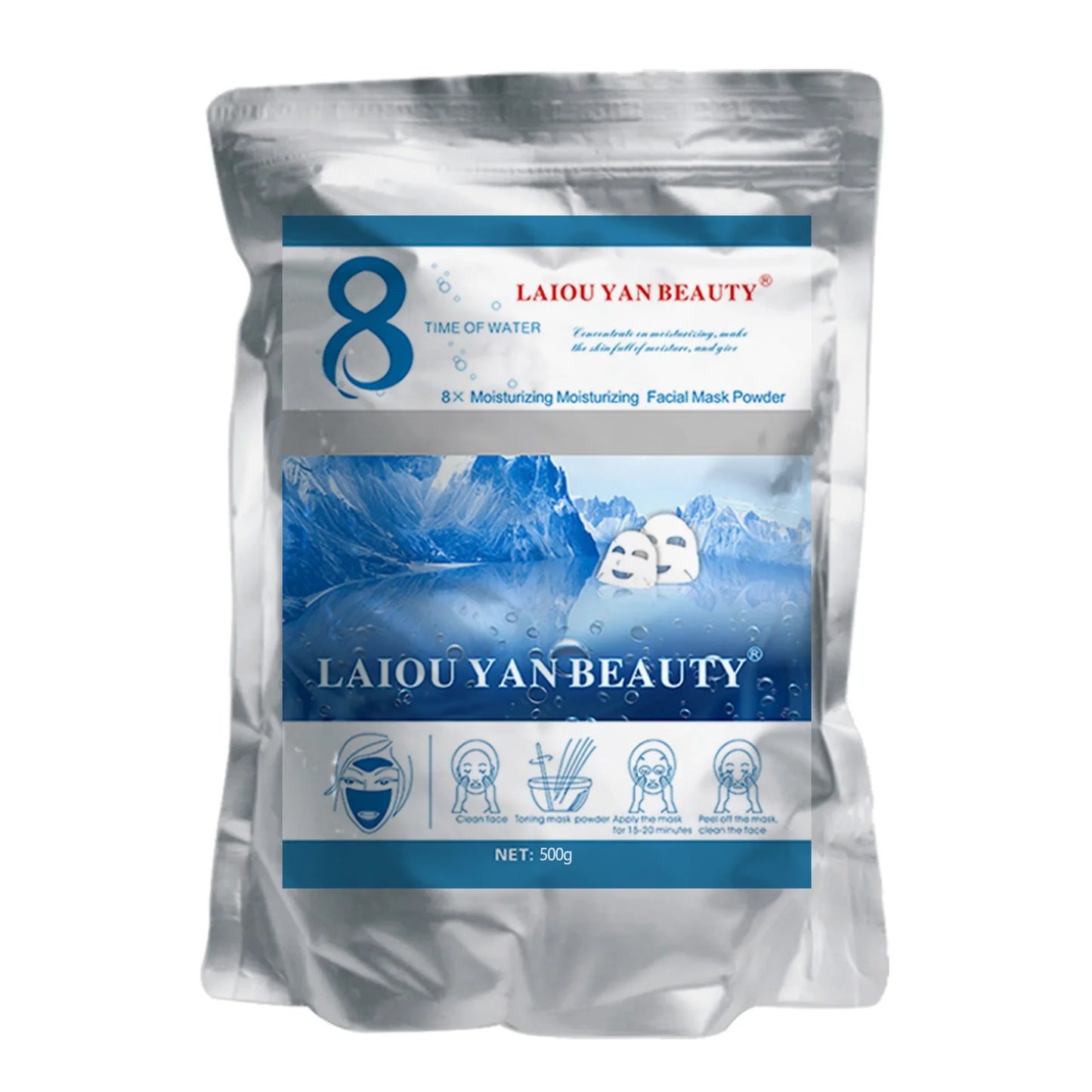 500g Pearl Whitening Jelly Mask Powder – Green Tea & Lemon