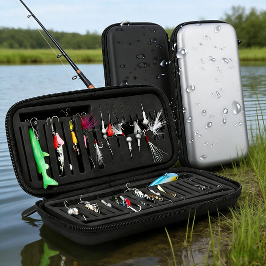 Portable EVA Fly Fishing Lure & Bait Storage Case | Tackle Box Fishing Tackle Case Peaceful Pleasures Health and Wellness