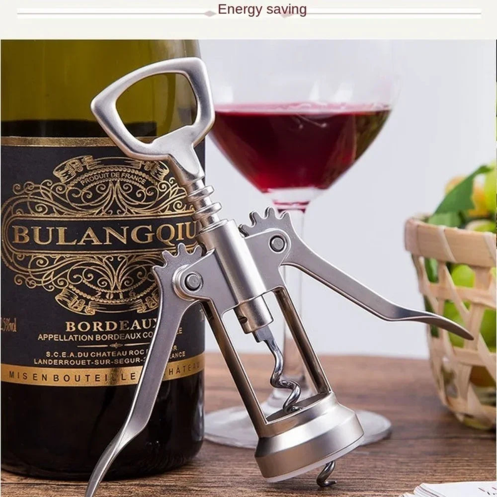 Wing Corkscrew Wine Opener – Zinc Alloy Cork Remover