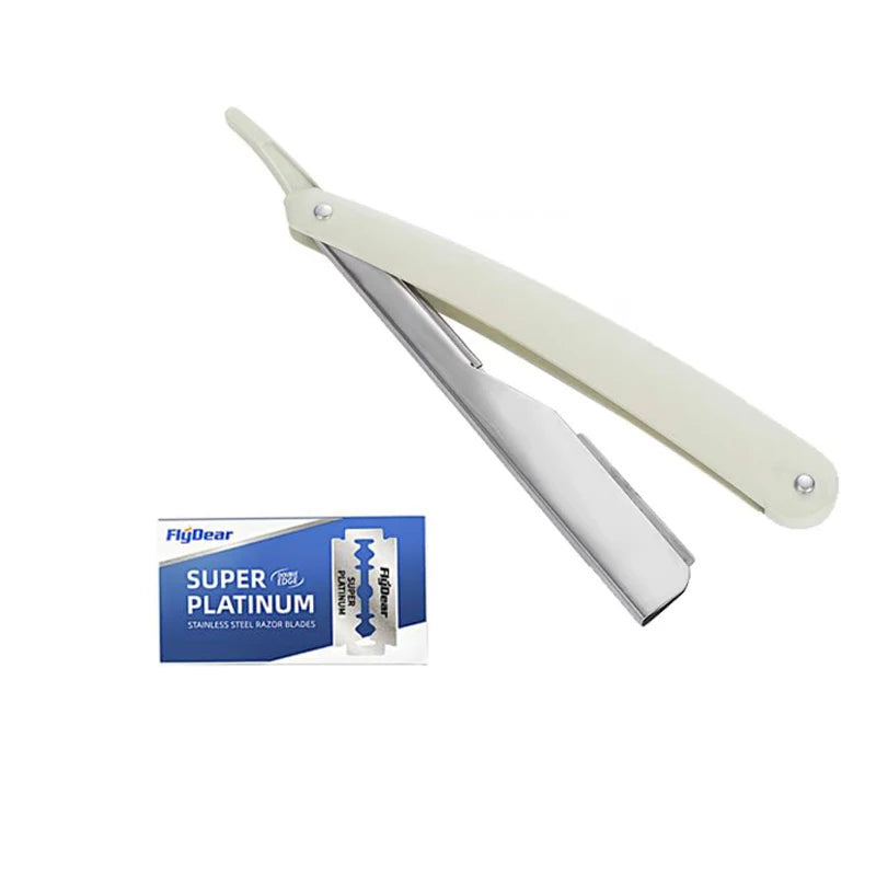 Men's Folding Straight Razor Set + 10 Blades | Barber Edge