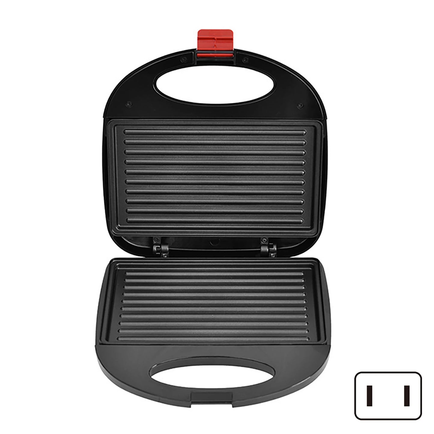 750W Non-Stick Sandwich & Waffle Maker Press | Countertop